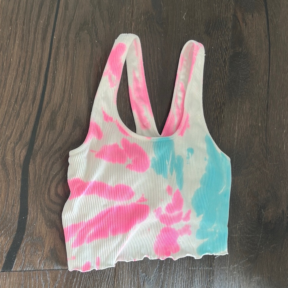 Spiritual Gangster Grateful Dead Tie-Dye Ribbed Tank Tops